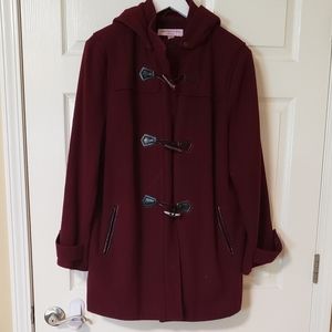 Maroon Peacoat